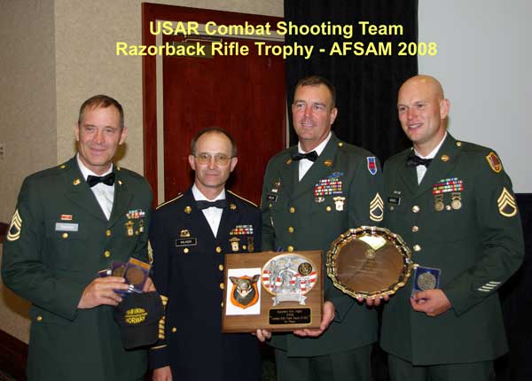 Razorback Trophy from 2008  AFSAM (Armed Forces Skill-At-Arms Meeting).