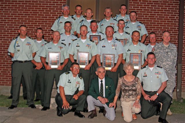 2008 USAR Service Rifle Team at Camp Perry with Hilton Trophy plaques.