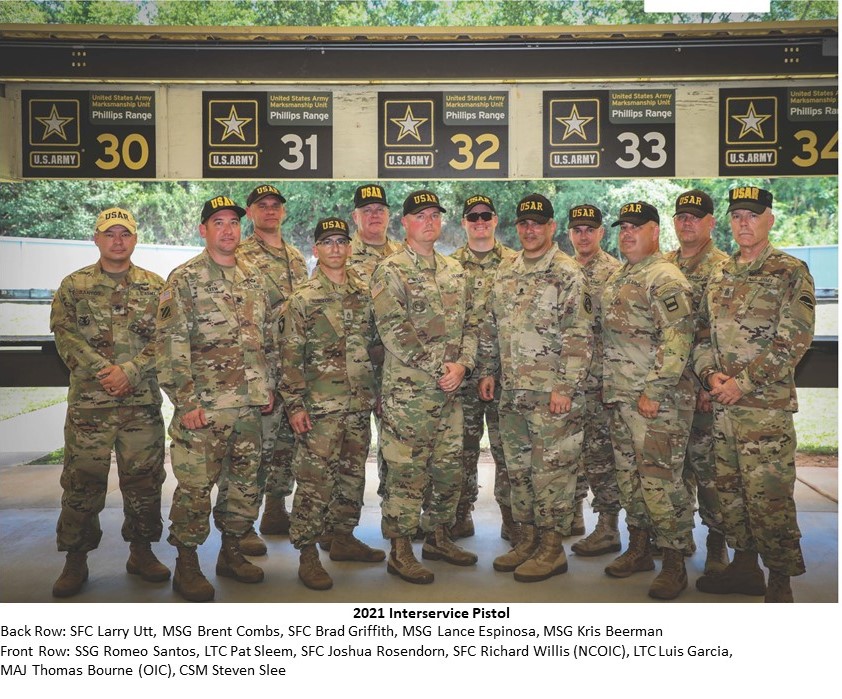 2021 USAR Interservice Pistol Team